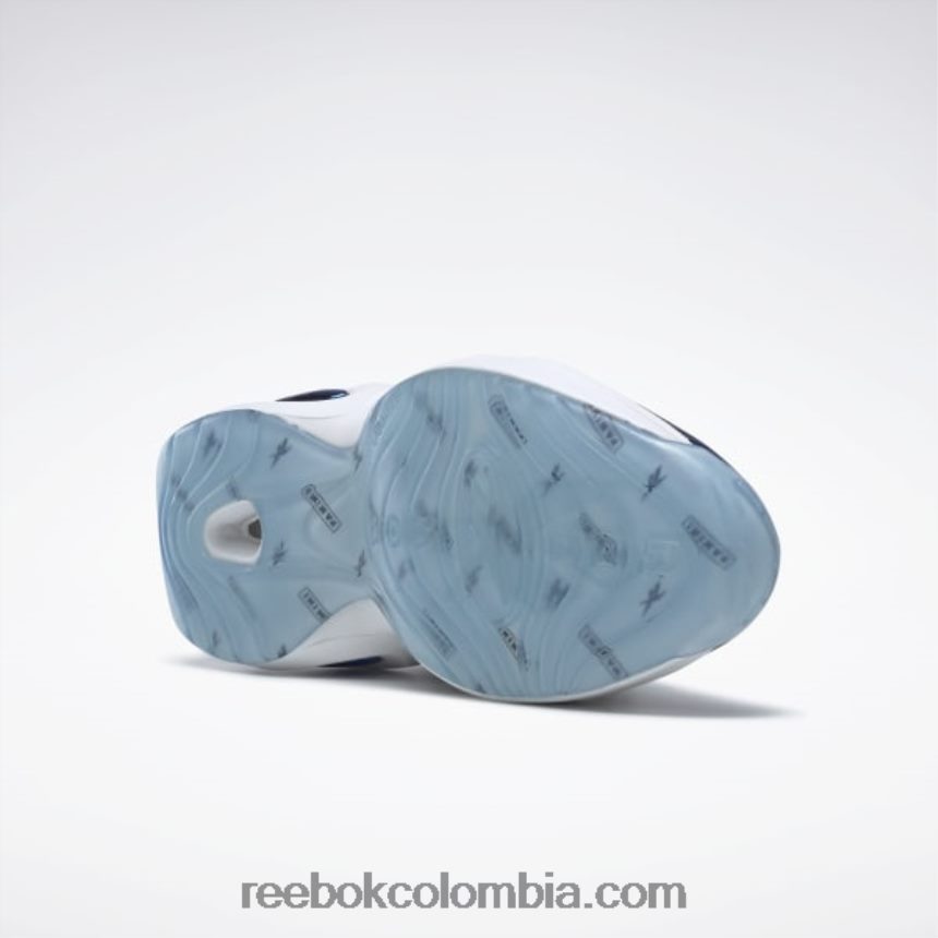 ftwr blanco/cobalto clásico/núcleo negro zapatillas panini question mid baloncesto Reebok D260LP48