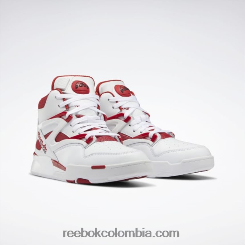 ftwr blanco/flash rojo/núcleo negro bomba omni zona ii zapatos Reebok D260LP33