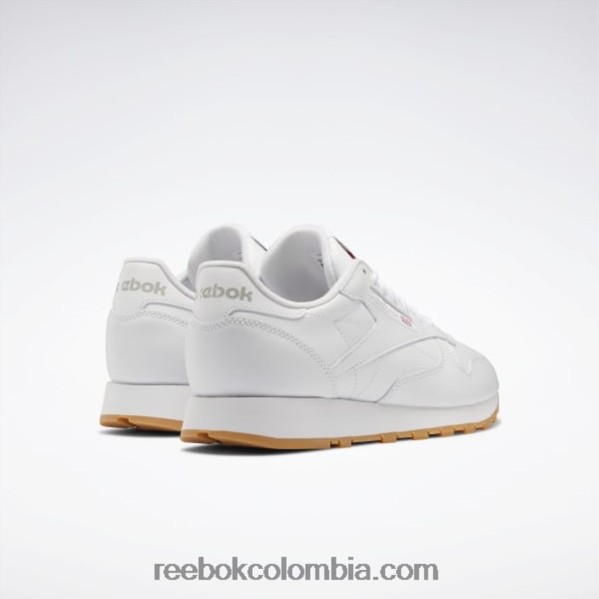 ftwr blanco/gris puro 3/reebok rubber gum-03 zapatos de cuero clasicos Reebok D260LP26