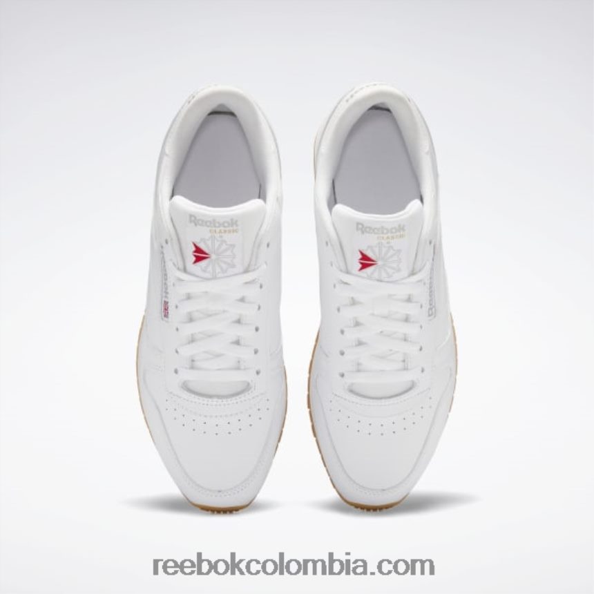 ftwr blanco/gris puro 3/reebok rubber gum-03 zapatos de cuero clasicos Reebok D260LP26