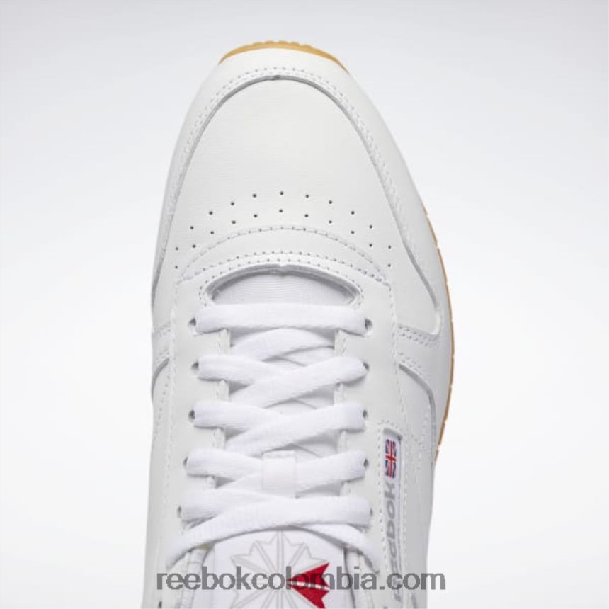 ftwr blanco/gris puro 3/reebok rubber gum-03 zapatos de cuero clasicos Reebok D260LP26