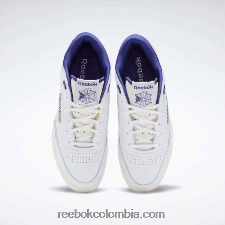 ftwr blanco/tiza/púrpura negrita zapatos vintage club c mid ii Reebok D260LP546
