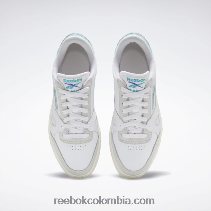 ftwr blanco/tiza/verde azulado clásico son zapatos de salón Reebok D260LP807