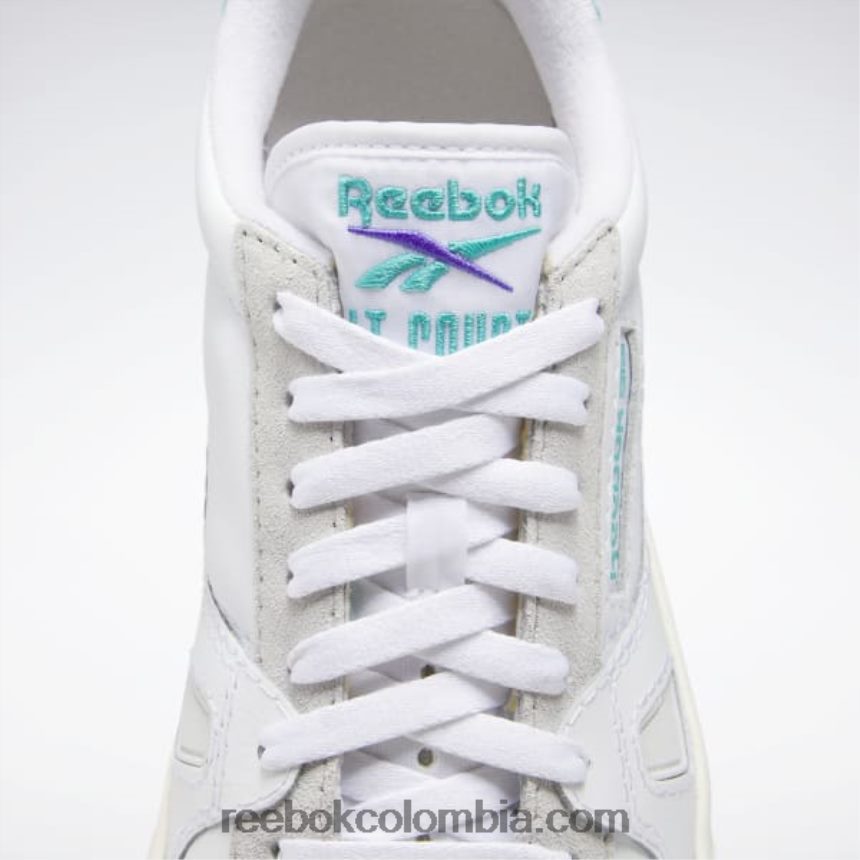 ftwr blanco/tiza/verde azulado clásico son zapatos de salón Reebok D260LP807