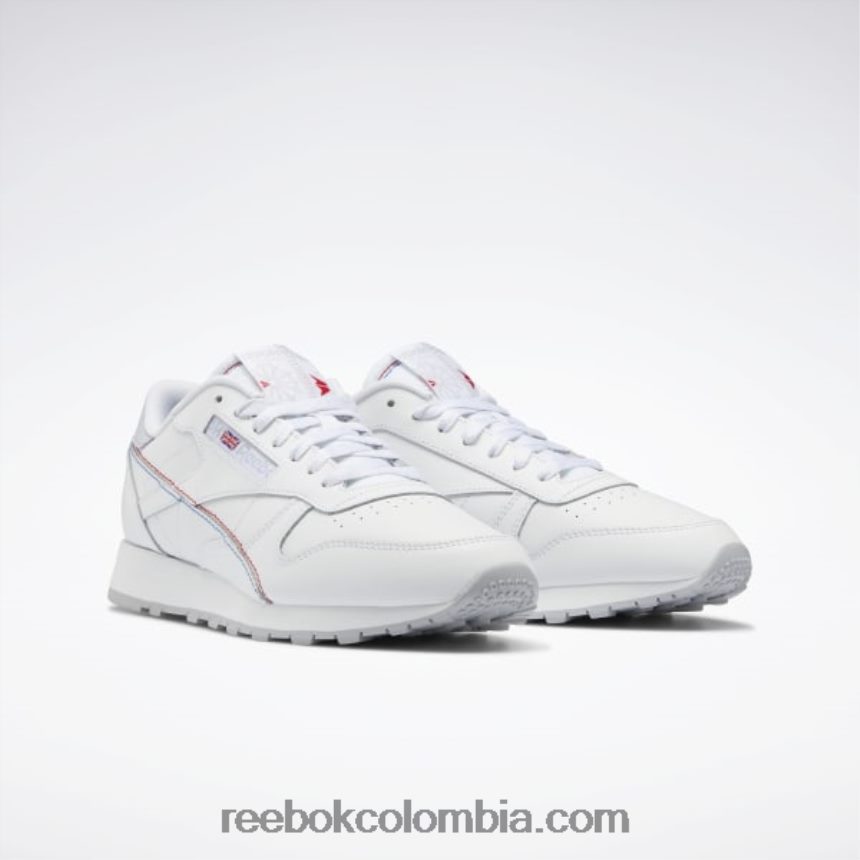 ftwr blanco/vector azul cuero clásico hazlo tuyo zapatos Reebok D260LP224