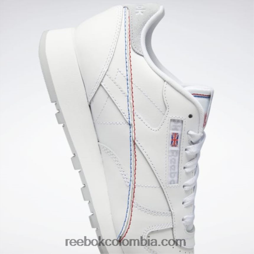 ftwr blanco/vector azul cuero clásico hazlo tuyo zapatos Reebok D260LP224
