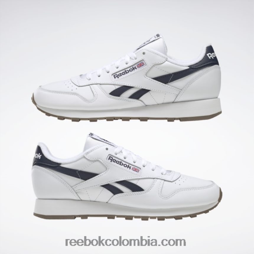 ftwr blanco/vector azul marino zapatos de cuero clasicos Reebok D260LP49