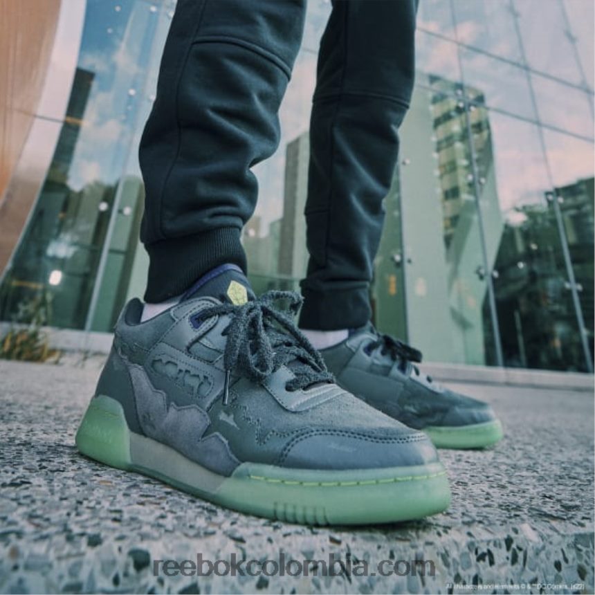 gris esencial/carbón/verde libre entrenamiento dc más zapatos de hombre Reebok D260LP182