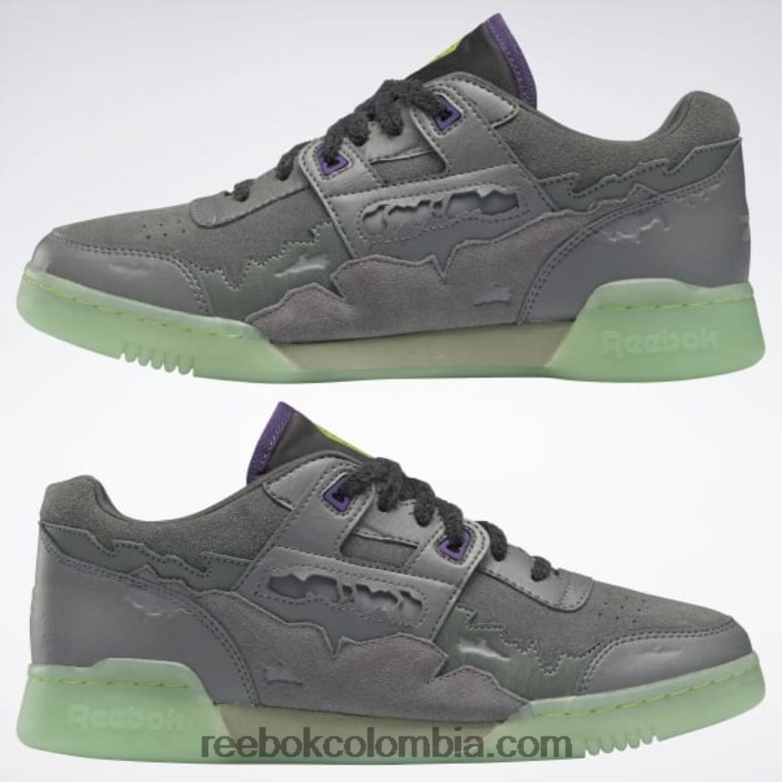 gris esencial/carbón/verde libre entrenamiento dc más zapatos de hombre Reebok D260LP182