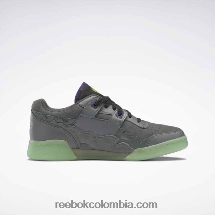 gris esencial/carbón/verde libre entrenamiento dc más zapatos de hombre Reebok D260LP182