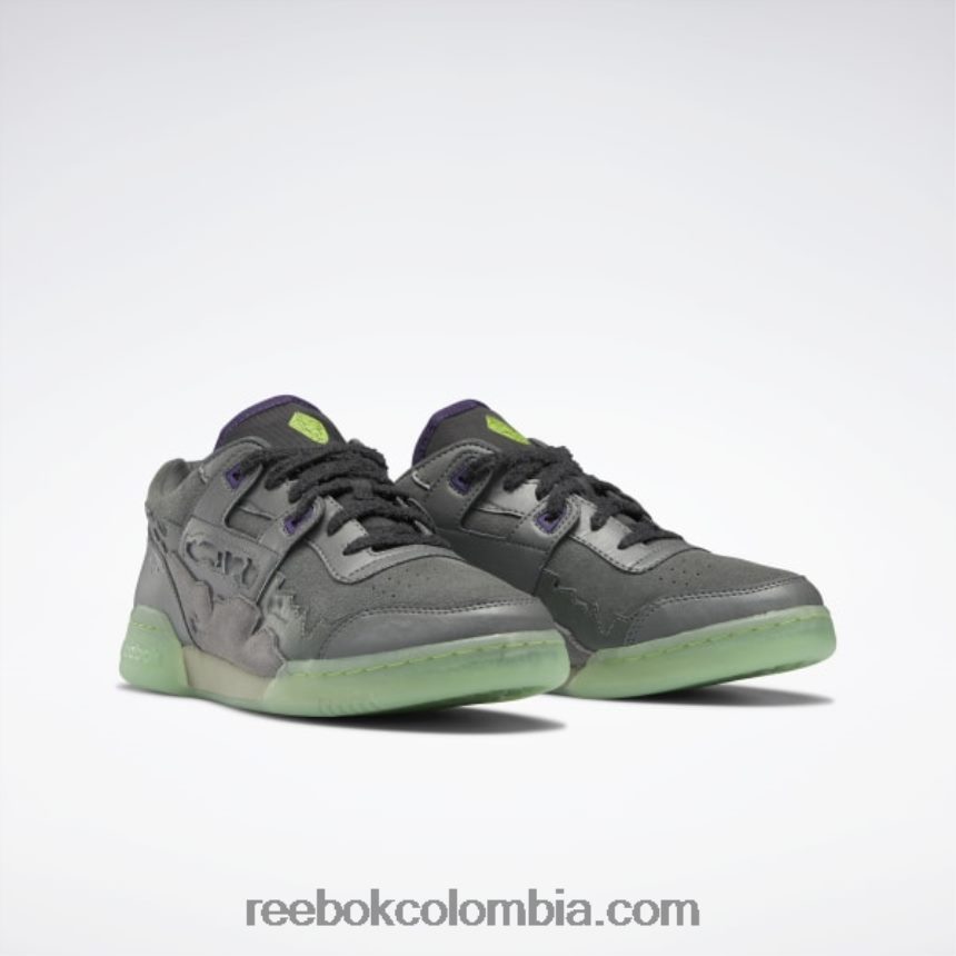 gris esencial/carbón/verde libre entrenamiento dc más zapatos de hombre Reebok D260LP182