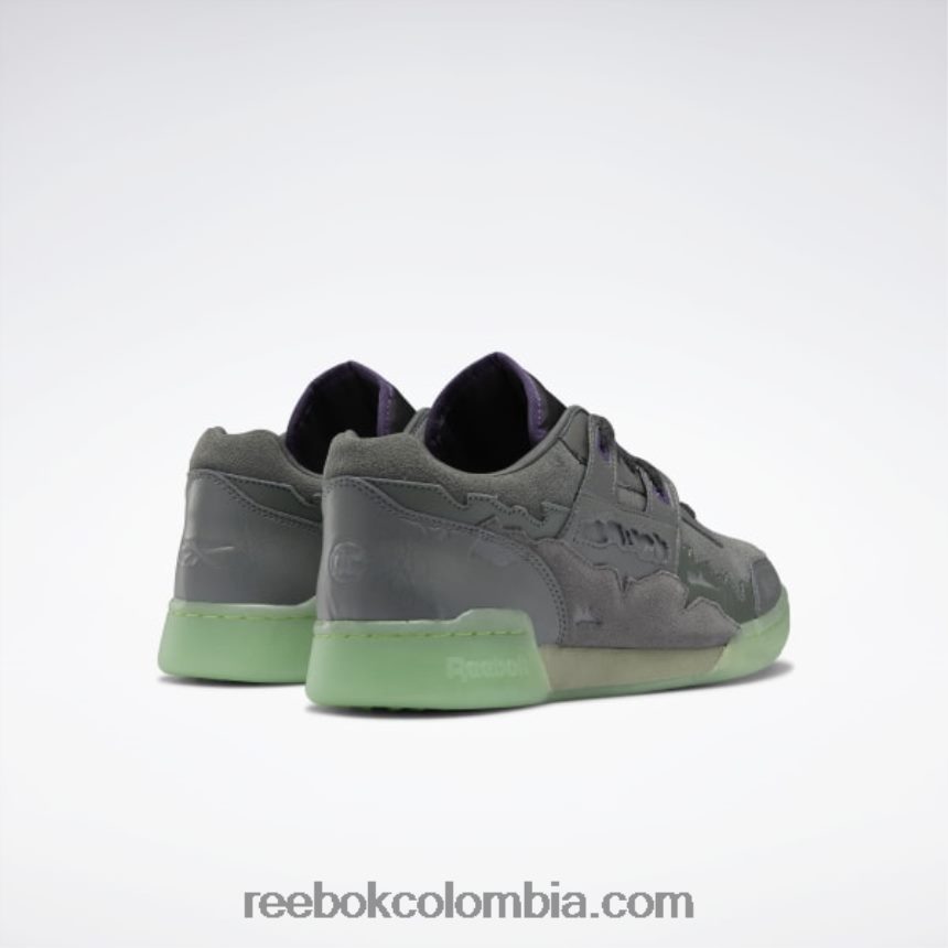 gris esencial/carbón/verde libre entrenamiento dc más zapatos de hombre Reebok D260LP182