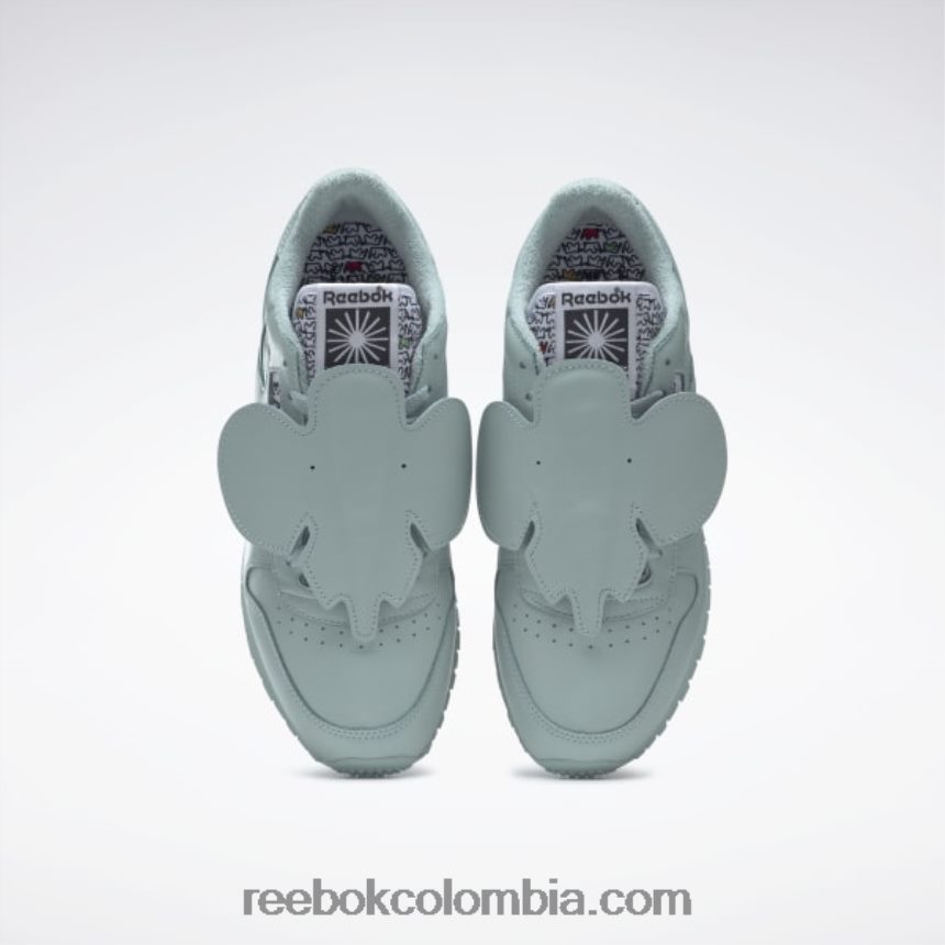 gris mar/negro núcleo zapatos de cuero clásicos eames Reebok D260LP548