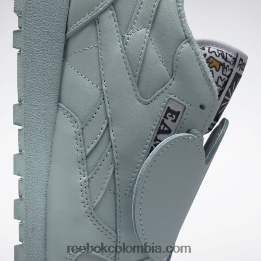 gris mar/negro núcleo zapatos de cuero clásicos eames Reebok D260LP548