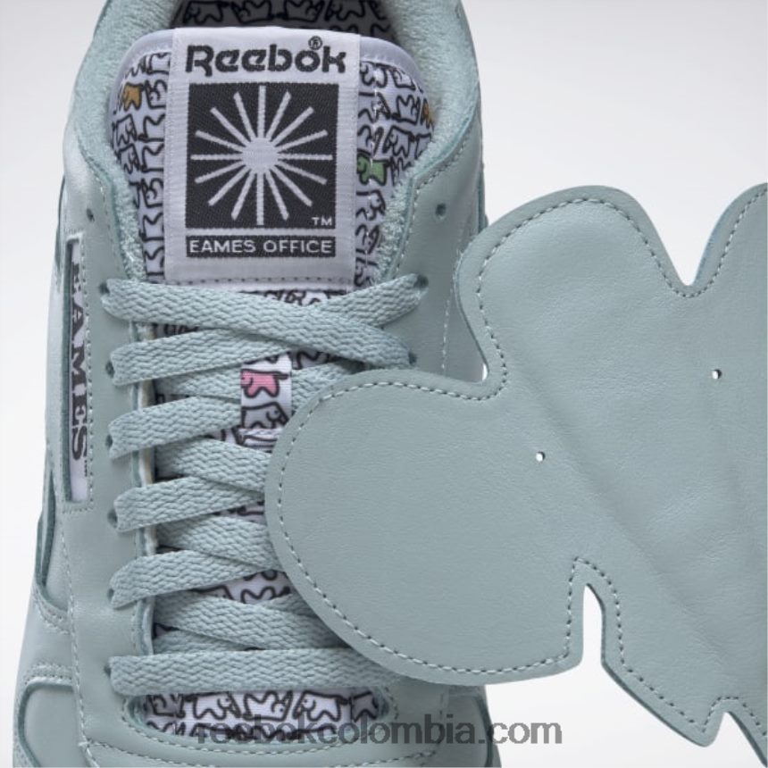 gris mar/negro núcleo zapatos de cuero clásicos eames Reebok D260LP548