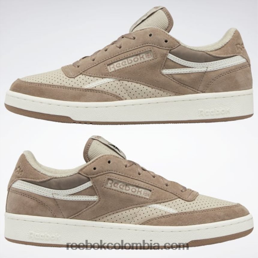 gris pardo/beige moderno/tiza zapatos vintage club c 85 Reebok D260LP130