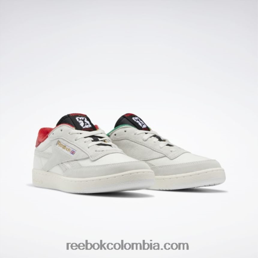 gris puro 1/negro/verde caña club c venganza zapatos Reebok D260LP354