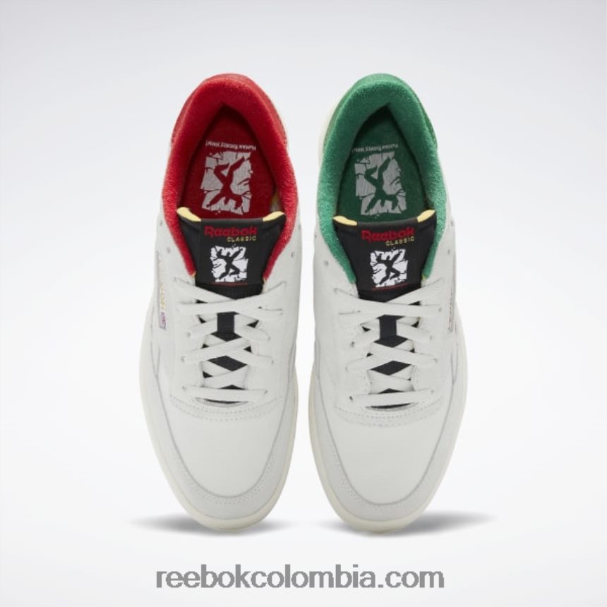 gris puro 1/negro/verde caña club c venganza zapatos Reebok D260LP354