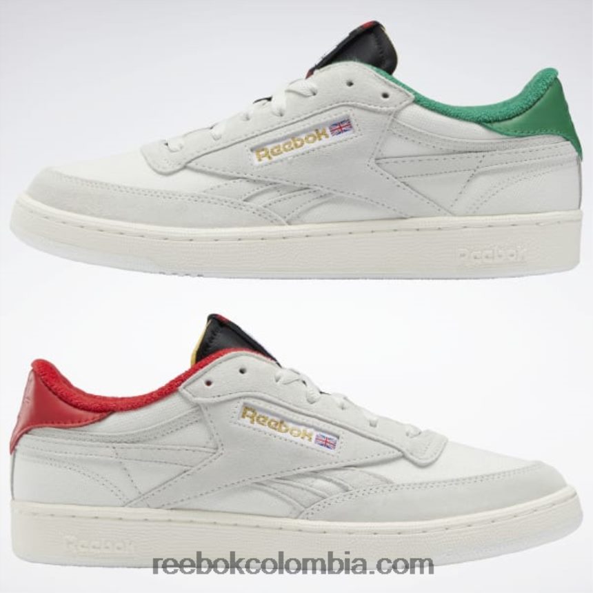 gris puro 1/negro/verde caña club c venganza zapatos Reebok D260LP354