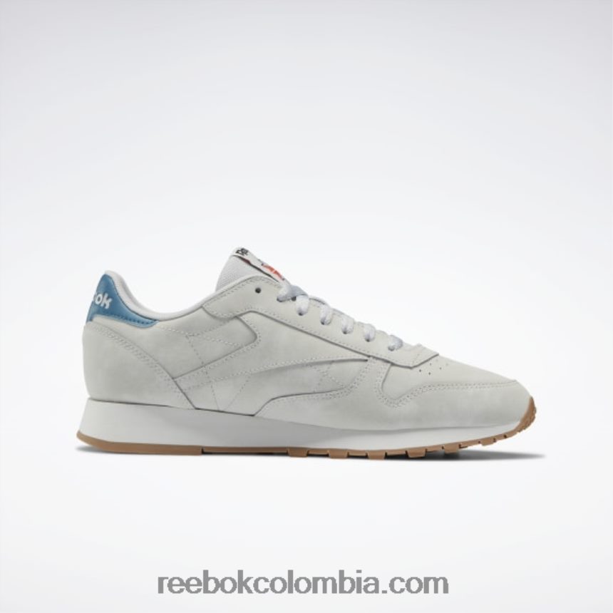 gris puro 2/gris puro 1/azul acero s23-r zapatos de cuero clasicos Reebok D260LP135