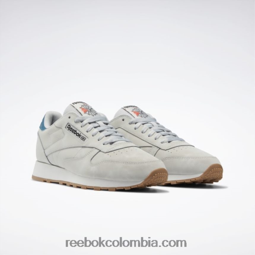 gris puro 2/gris puro 1/azul acero s23-r zapatos de cuero clasicos Reebok D260LP135