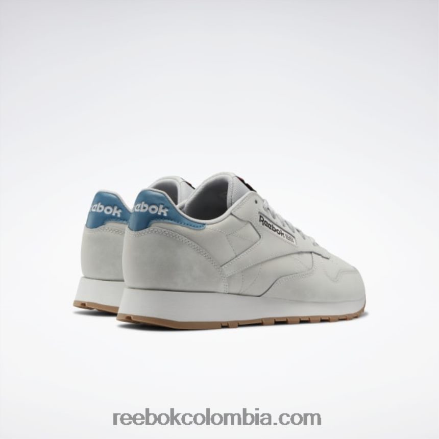 gris puro 2/gris puro 1/azul acero s23-r zapatos de cuero clasicos Reebok D260LP135