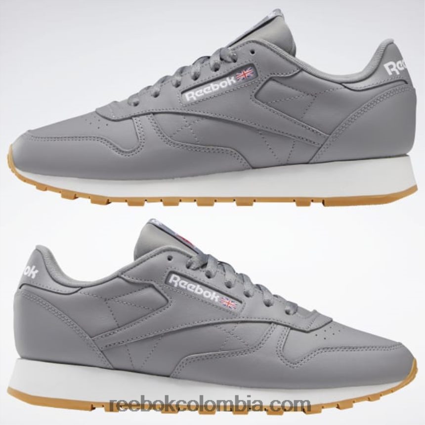 gris puro 5/ftwr blanco/reebok rubber gum-03 zapatos de cuero clasicos Reebok D260LP148