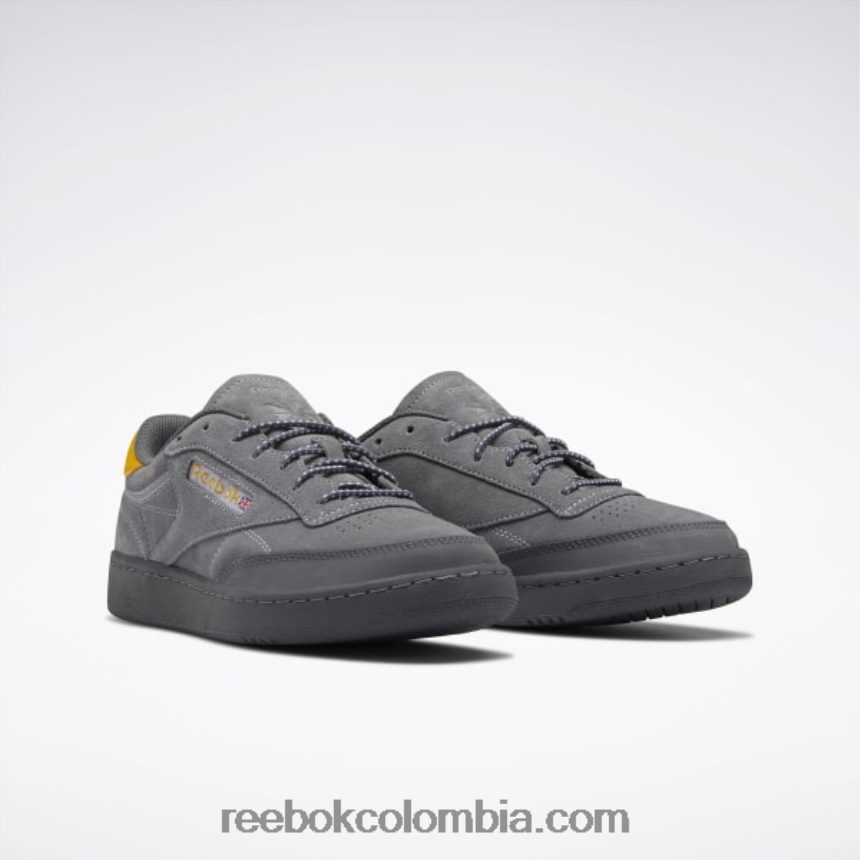 gris puro 6/gris puro 7/resplandor lila zapatos club c 85 Reebok D260LP384