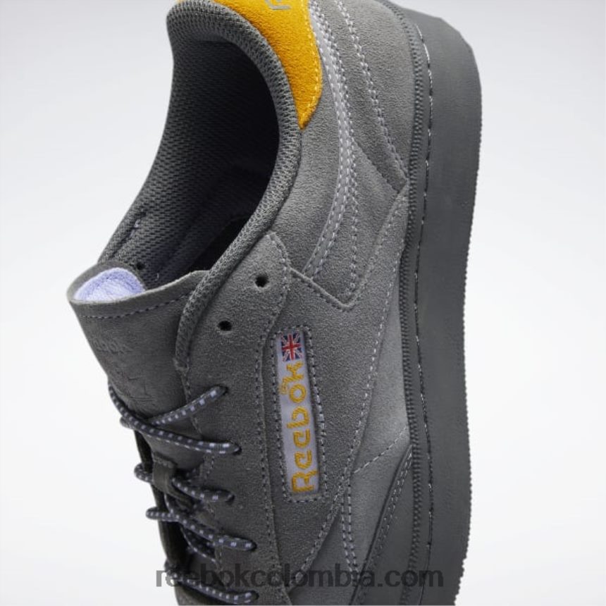 gris puro 6/gris puro 7/resplandor lila zapatos club c 85 Reebok D260LP384