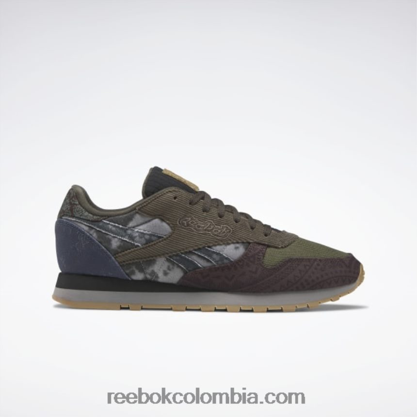 lechada f23/tierra exuberante/índigo ahumado zapatos de cuero clasicos Reebok D260LP643
