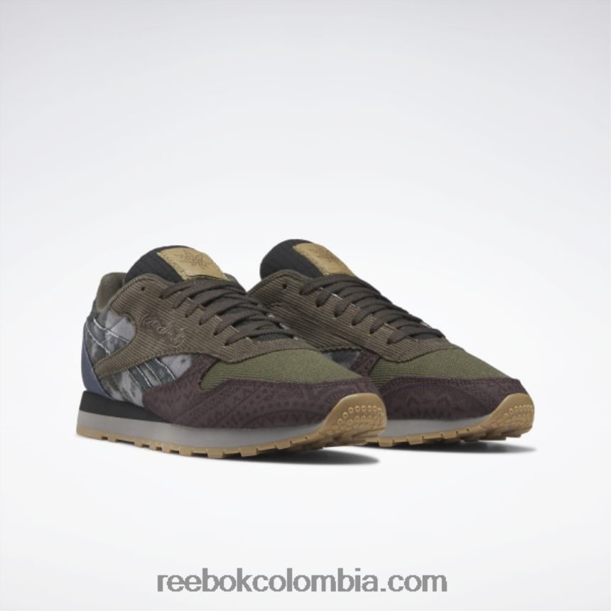 lechada f23/tierra exuberante/índigo ahumado zapatos de cuero clasicos Reebok D260LP643