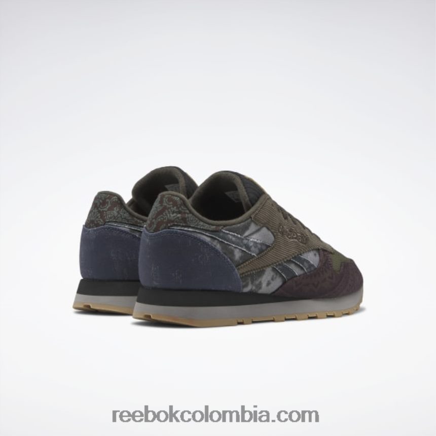 lechada f23/tierra exuberante/índigo ahumado zapatos de cuero clasicos Reebok D260LP643