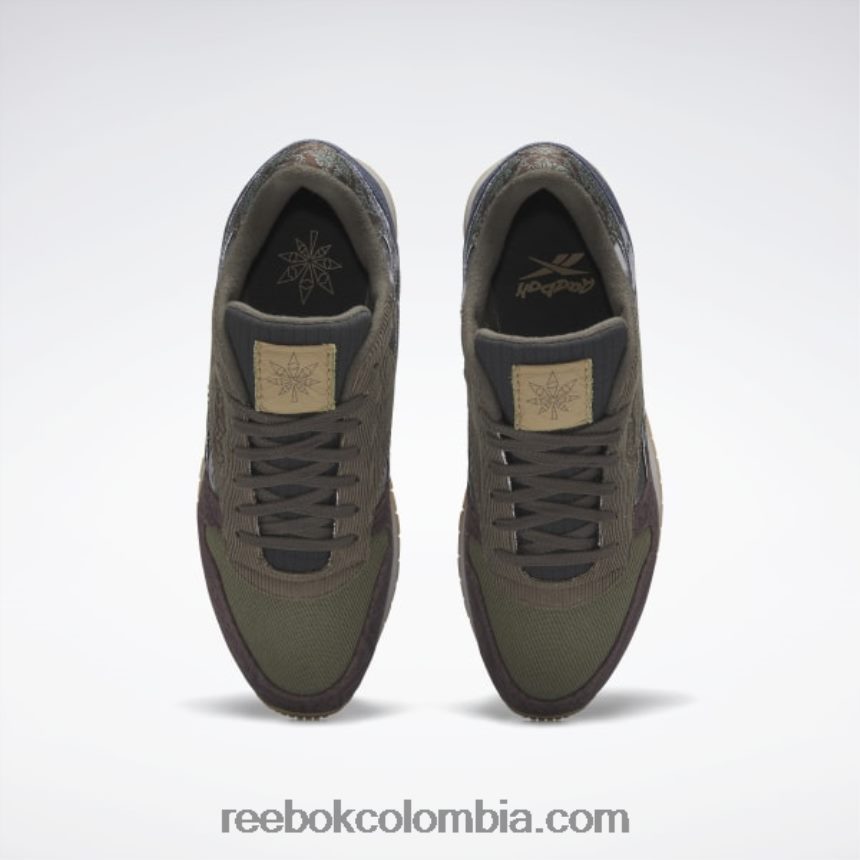 lechada f23/tierra exuberante/índigo ahumado zapatos de cuero clasicos Reebok D260LP643
