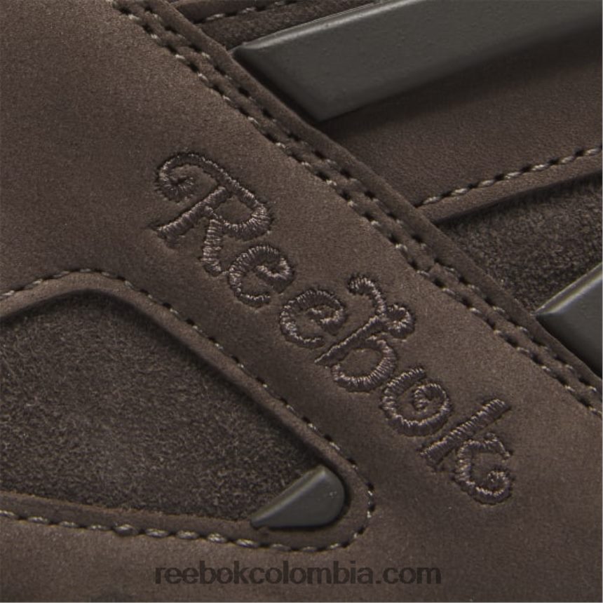 marrón grisáceo/marrón oscuro/niebla carmesí zapatillas de baloncesto pump omni zone ii Reebok D260LP75