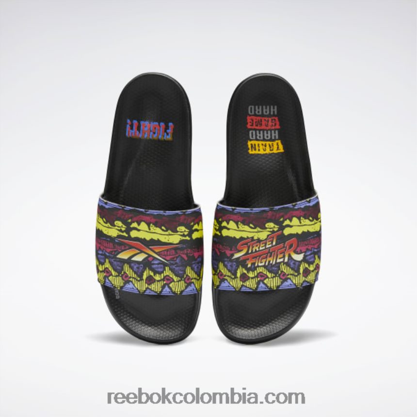 núcleo negro diapositivas clásicas de street fighter Reebok D260LP432