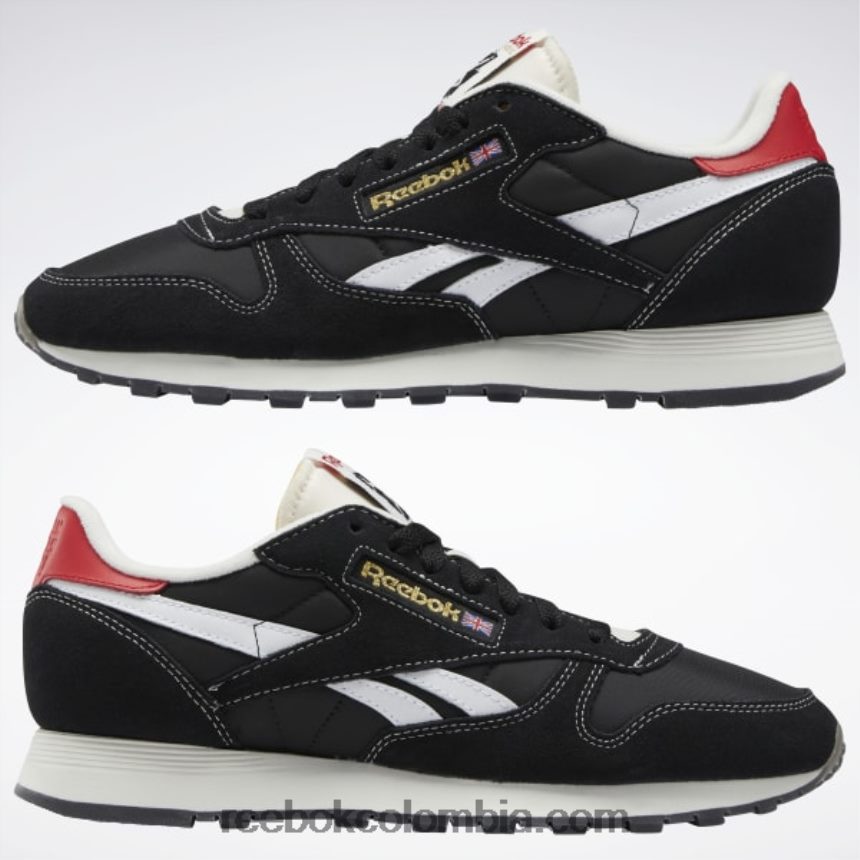 núcleo negro/ftwr blanco/vector rojo zapatos de cuero clasicos Reebok D260LP530