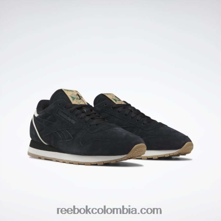 negro core/verde glen/reebok rubber gum-04 zapatos clásicos de cuero vintage 1983 Reebok D260LP333