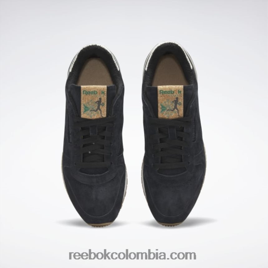 negro core/verde glen/reebok rubber gum-04 zapatos clásicos de cuero vintage 1983 Reebok D260LP333