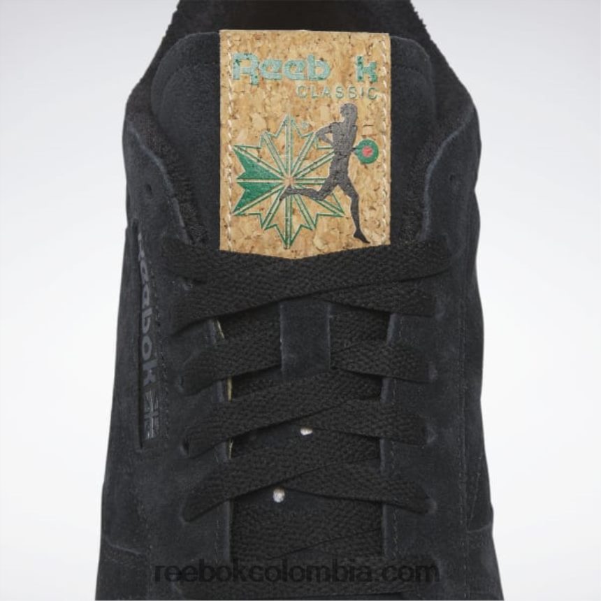 negro core/verde glen/reebok rubber gum-04 zapatos clásicos de cuero vintage 1983 Reebok D260LP333