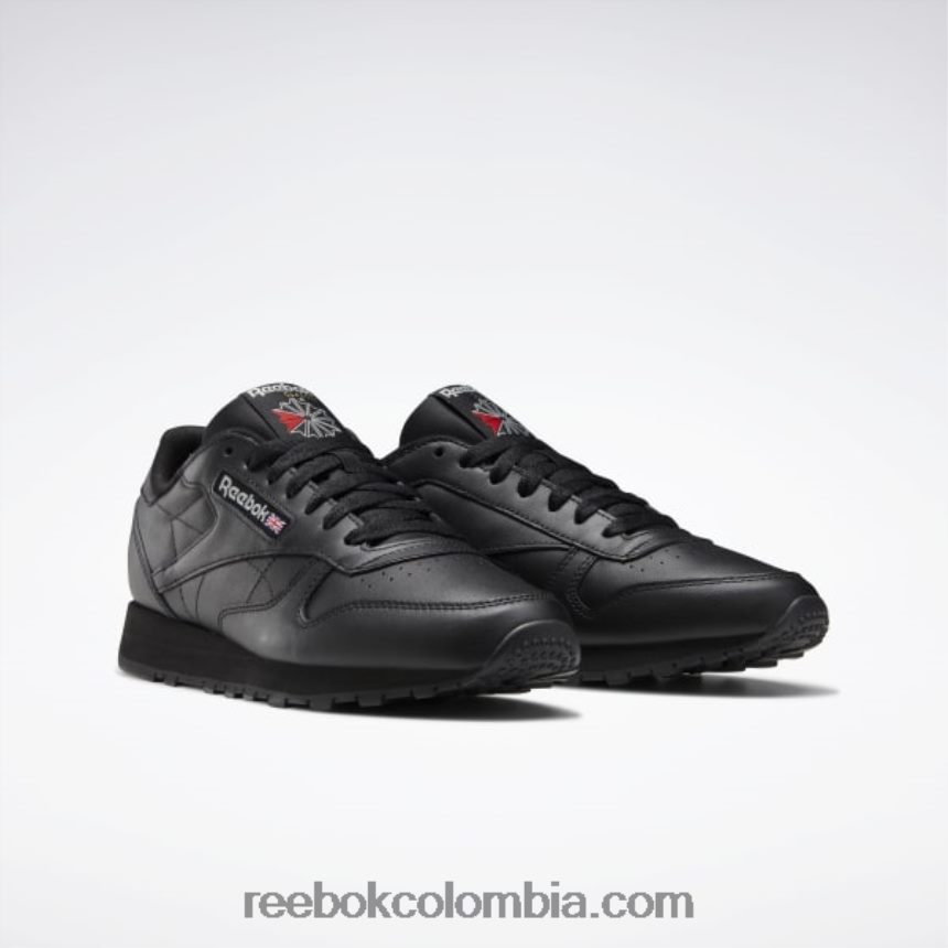 negro núcleo/gris puro 5 zapatos de cuero clasicos Reebok D260LP37