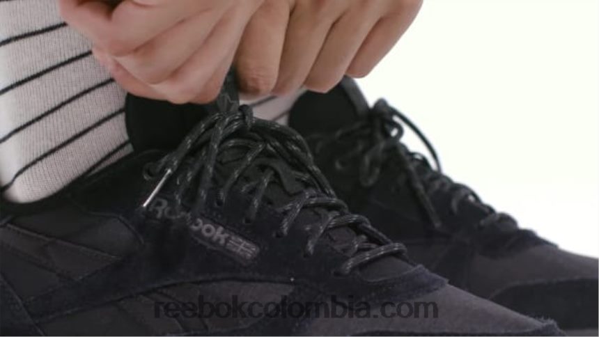 negro núcleo/gris puro 7 zapatos de cuero clasicos Reebok D260LP965