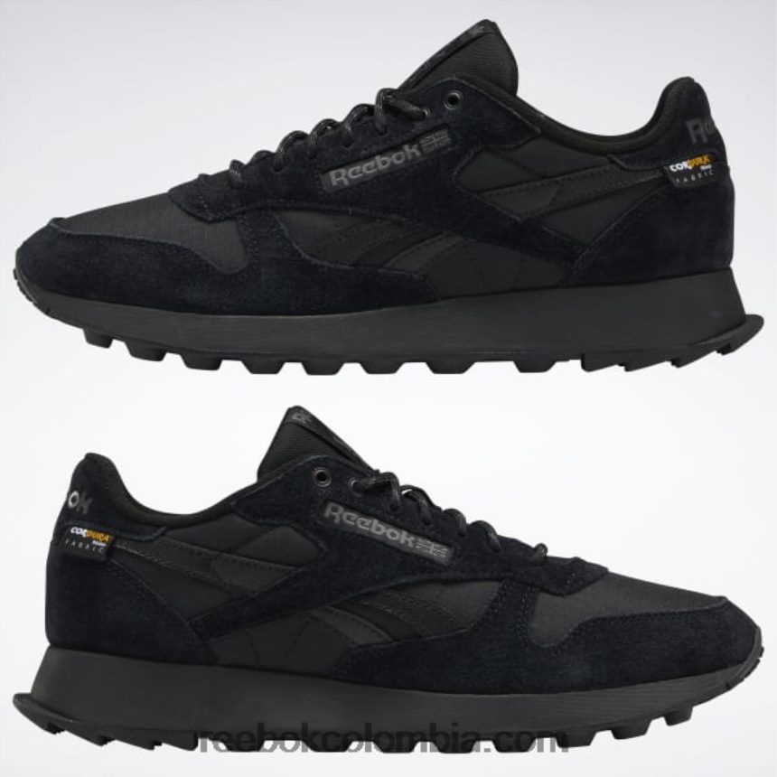negro núcleo/gris puro 7 zapatos de cuero clasicos Reebok D260LP965