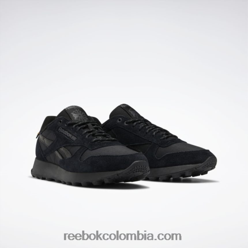 negro núcleo/gris puro 7 zapatos de cuero clasicos Reebok D260LP965