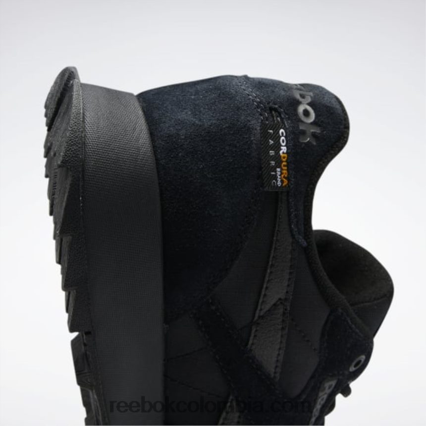 negro núcleo/gris puro 7 zapatos de cuero clasicos Reebok D260LP965