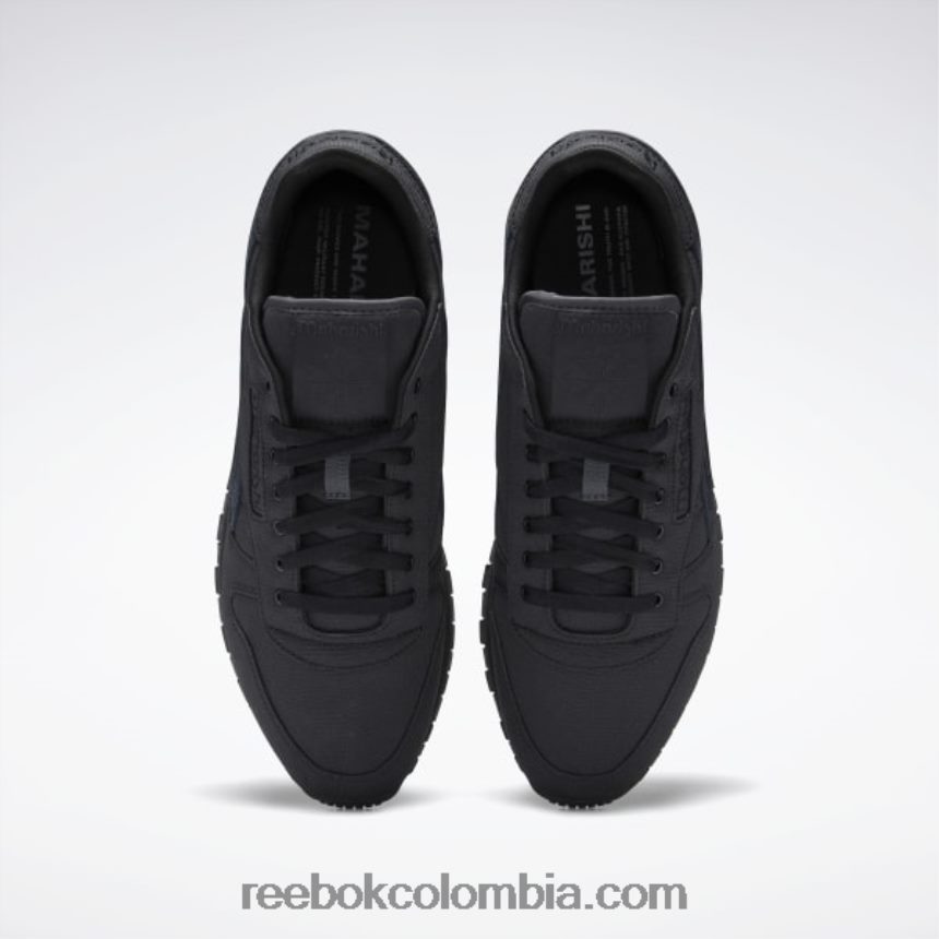negro núcleo/gris puro 8 zapatos maharishi clásicos de cuero rip stop Reebok D260LP356