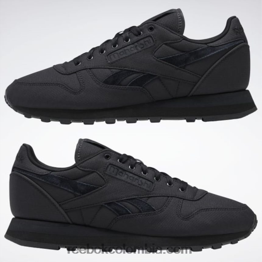 negro núcleo/gris puro 8 zapatos maharishi clásicos de cuero rip stop Reebok D260LP356