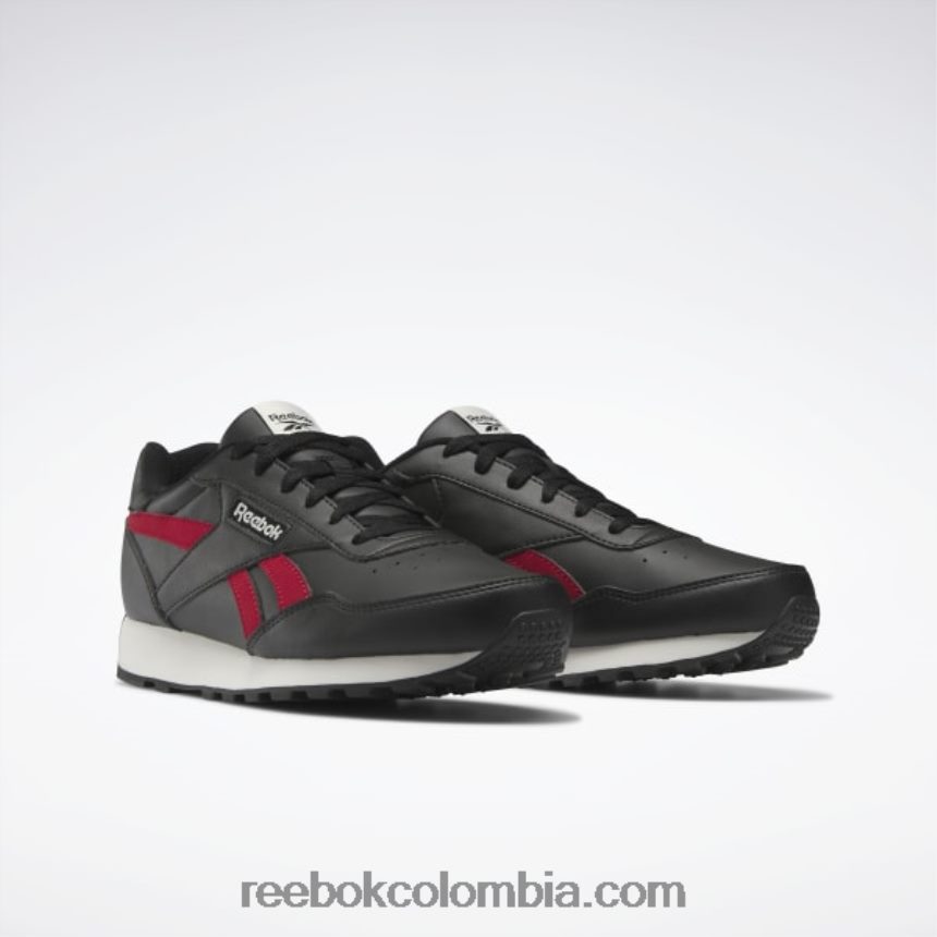 negro núcleo/tiza/rojo flash rebobinar los zapatos para correr Reebok D260LP251