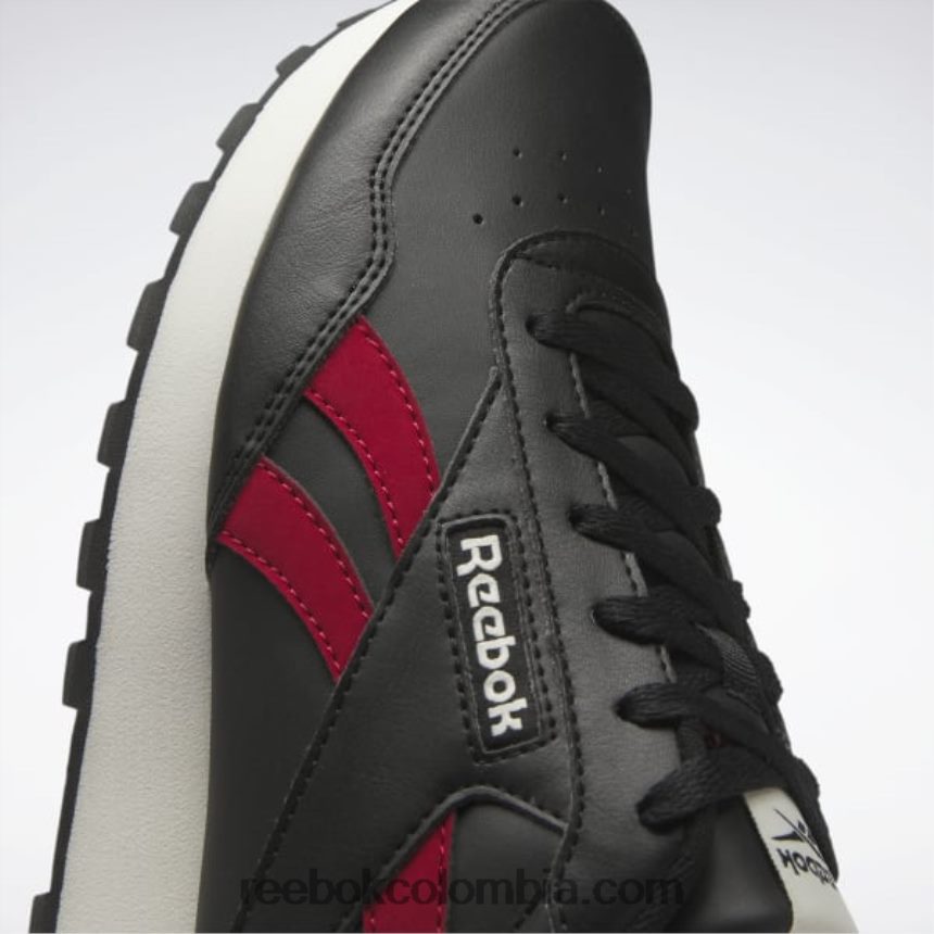 negro núcleo/tiza/rojo flash rebobinar los zapatos para correr Reebok D260LP251