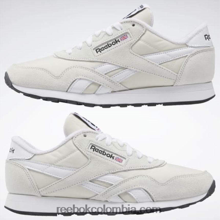 niebla matutina/ftwr blanco/núcleo negro zapatos clásicos de nailon Reebok D260LP425