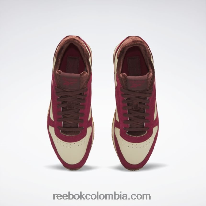 rojo triatlón/paja s18-r/siena tostada zapatos de cuero clasicos Reebok D260LP154